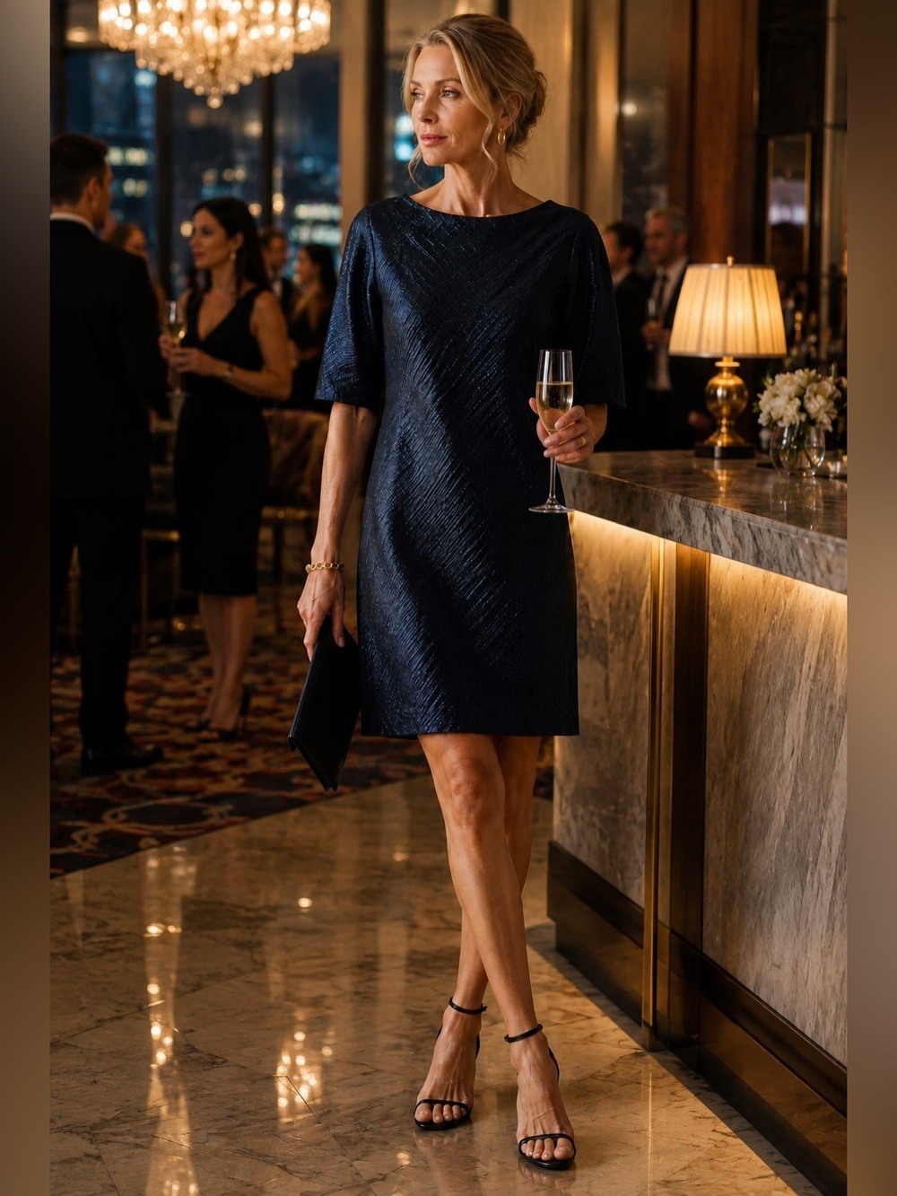 Veronica Beard Size 2 Metallic Textured Shift Mini Dress Made in USA  Cocktail